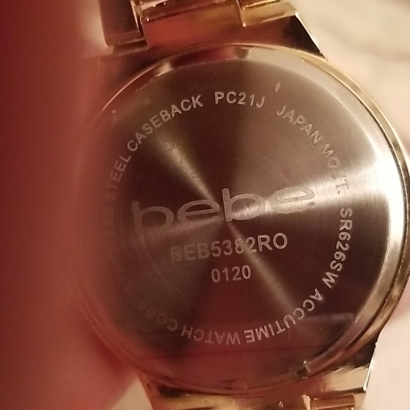 BEBE Gold Rhinestone Watch - Picture 8 of 8